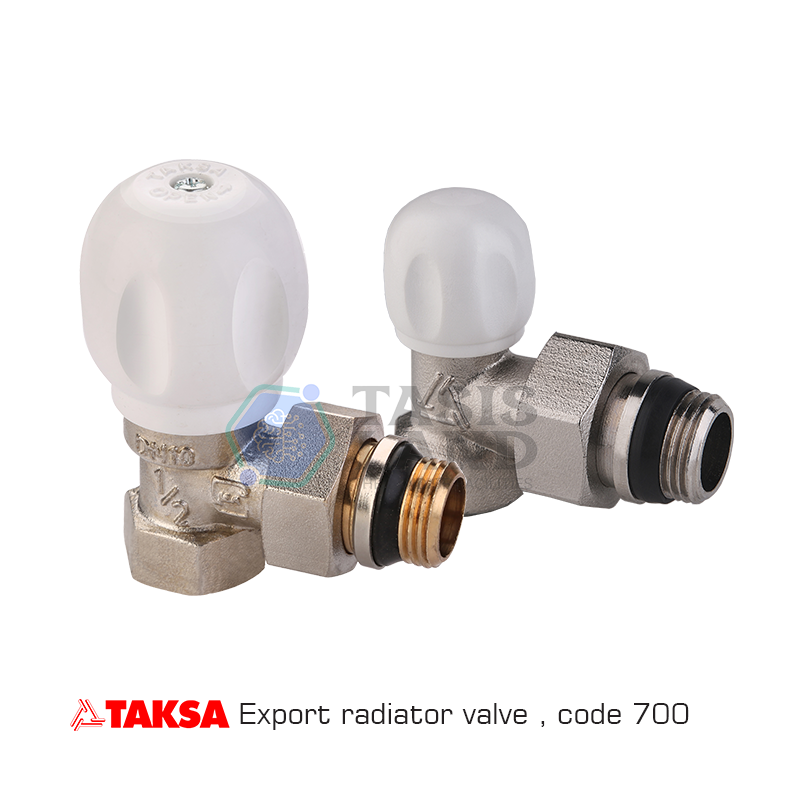 شیر رادیاتور تکسا صادراتی کد 700 1 Taksa export radiator valve and knee code 700