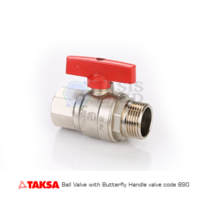 taksa Ball Valve with Butterfly Handle code890