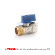 taksa mini Ball Valve with Butterfly Handle code810